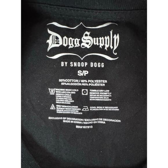 Dogg Supply by Snoop Dogg Mens T-Shirt Black Size Small Short Sleeve Graphic Tee - Picture 3 of 3